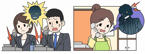 闇金による会社、家族への嫌がらせ