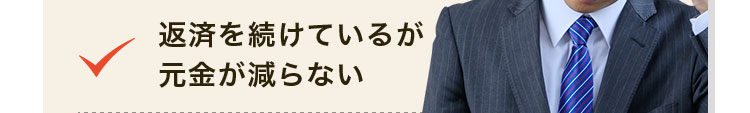 返済を続けているが元金が減らない