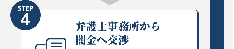 弁護士事務所から闇金へ交渉