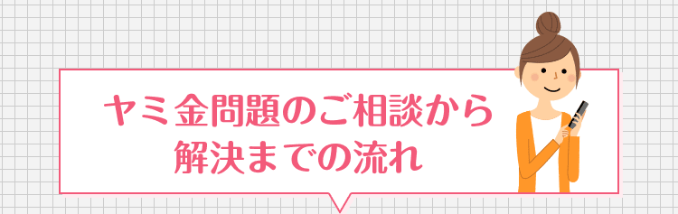 ヤミ金問題のご相談から解決までの流れ