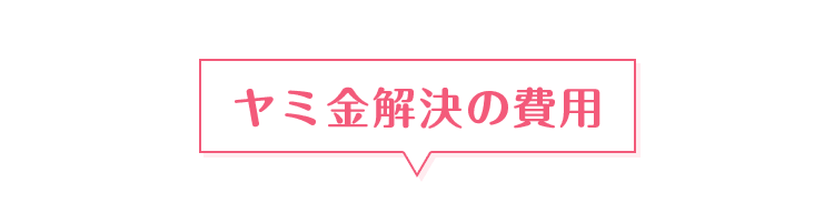 ヤミ金解決の費用